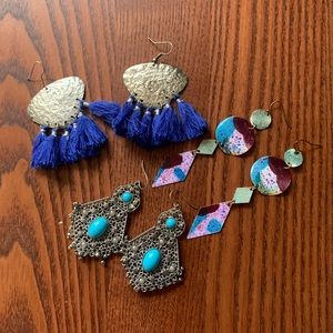 BOHO EARRING BUNDLE (includes 3 pairs!)